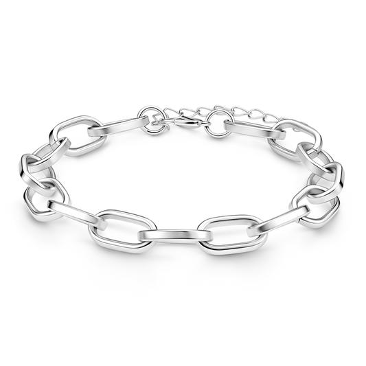 Gnoce Elongated Oval Link Bracelet_1
