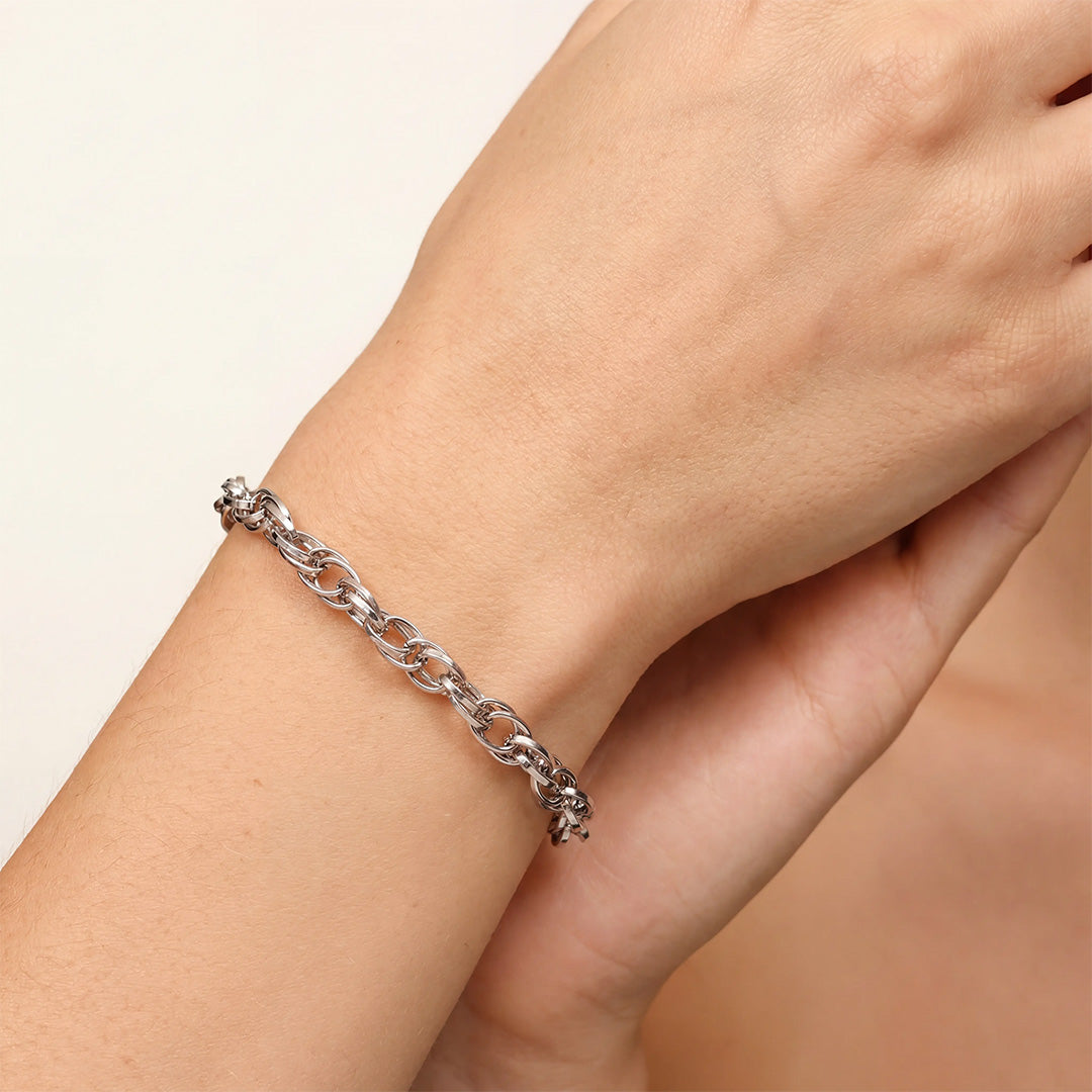 Gnoce Polished Oval Link Bracelet_2