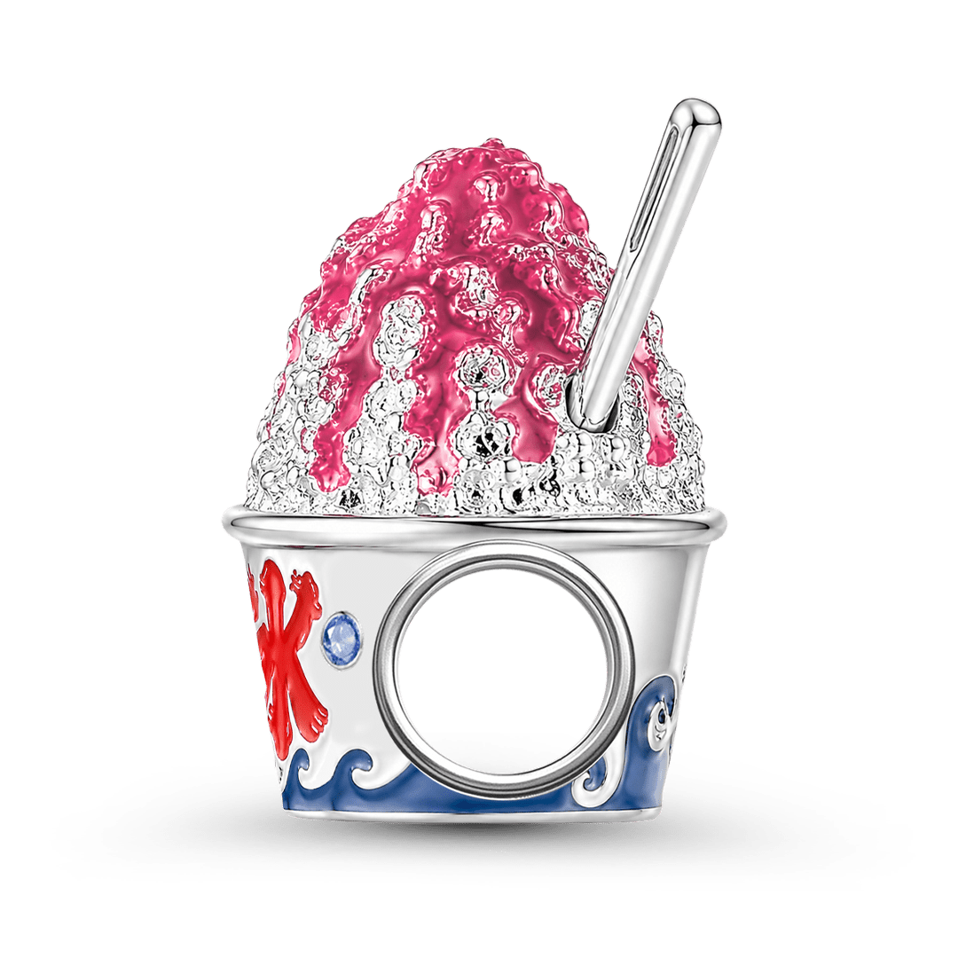 Gnoce Japanese Shaved Ice Charm Platinum-plated Silver Blend_7