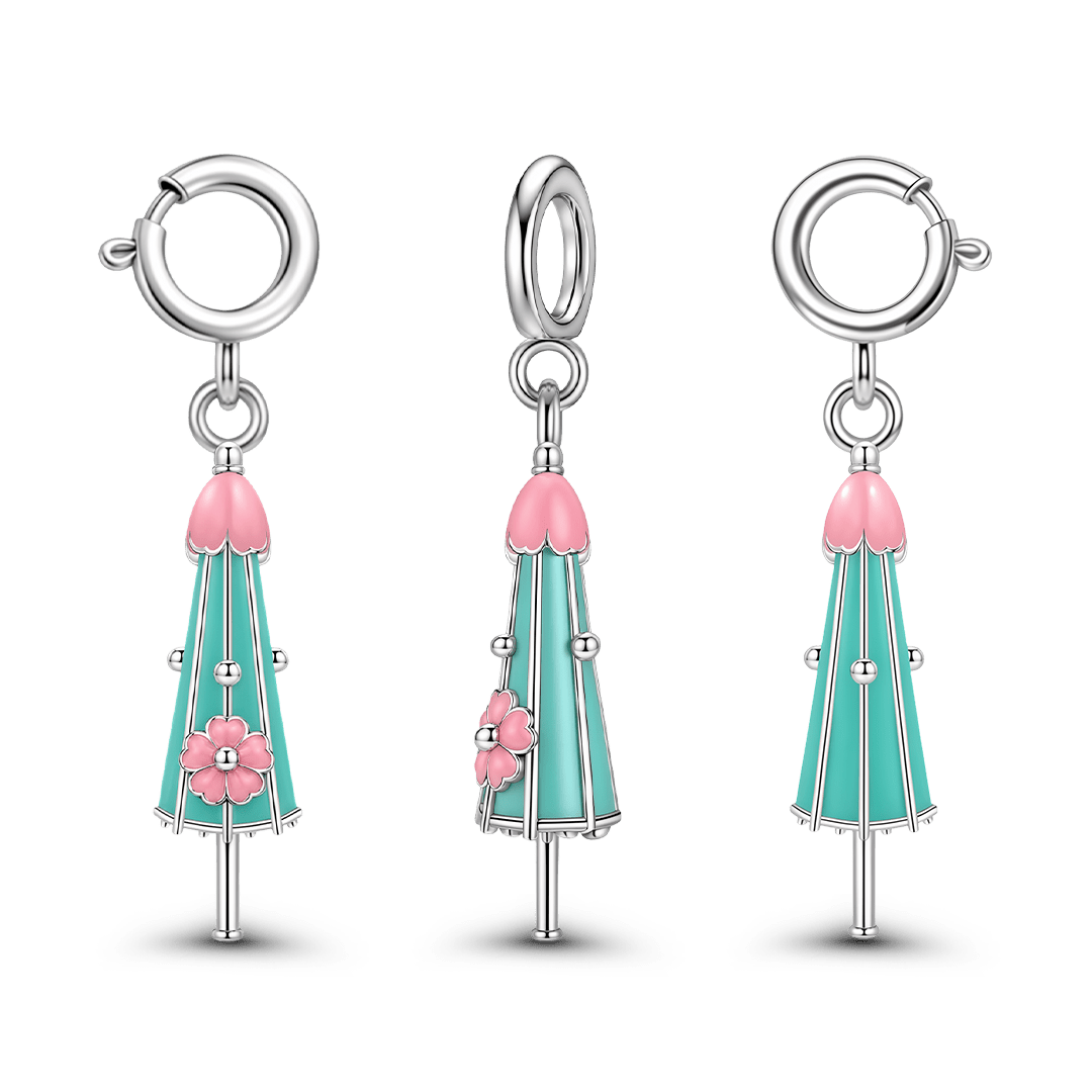 Gnoce Japanese Kimono Geisha Charm Platinum-plated Silver Blend_8