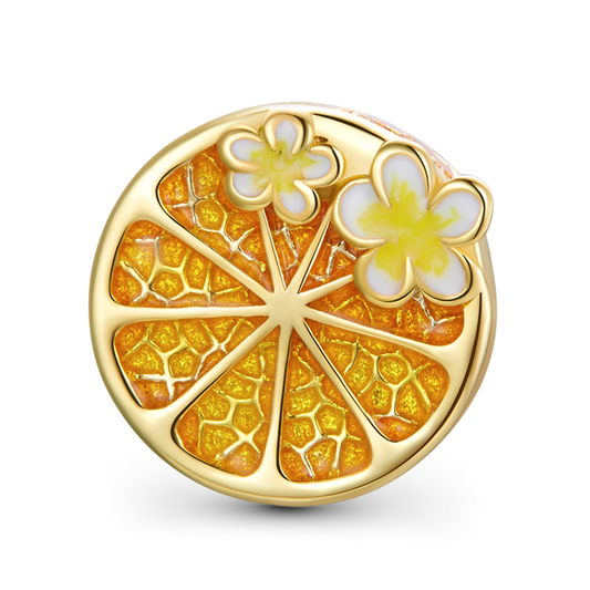 Gnoce Cherry Blossom Orange Beads 925 Sterling Silver_1