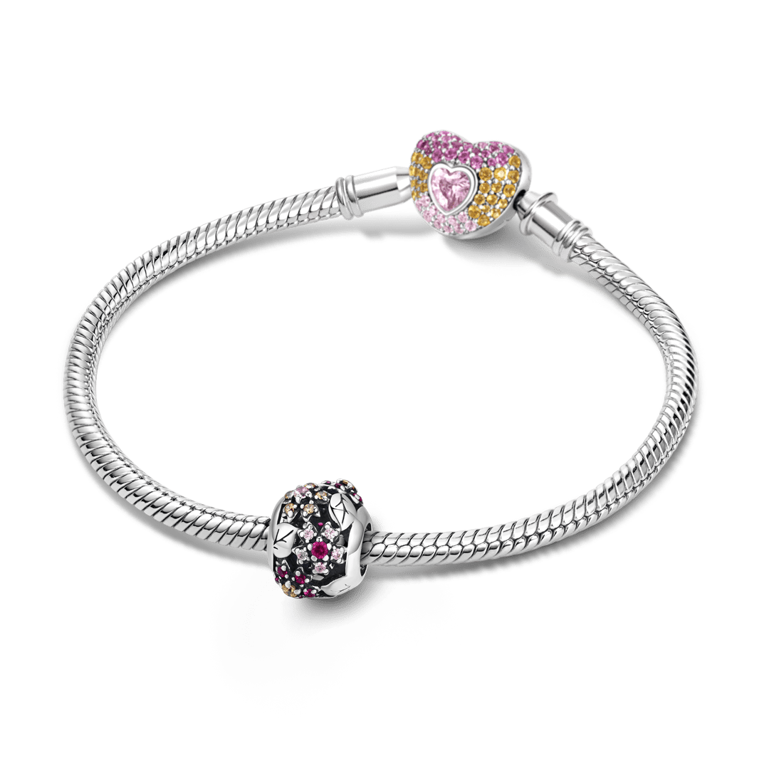 Gnoce Japanese Style Cherry Blossom Beads 925 Sterling Silver_3