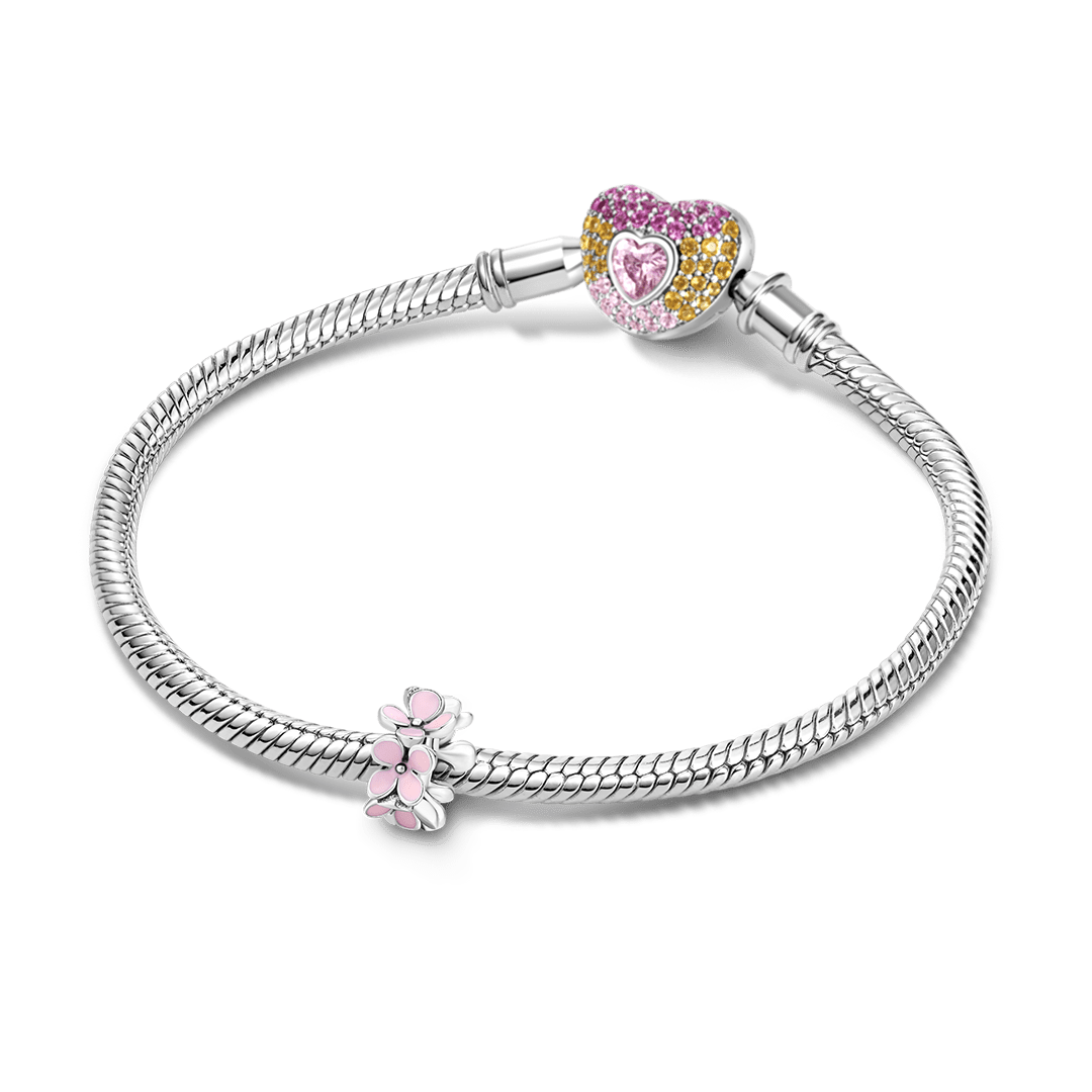 Gnoce Springtime Cherry Blossom Stopper Charm 925 Sterling Silver_3