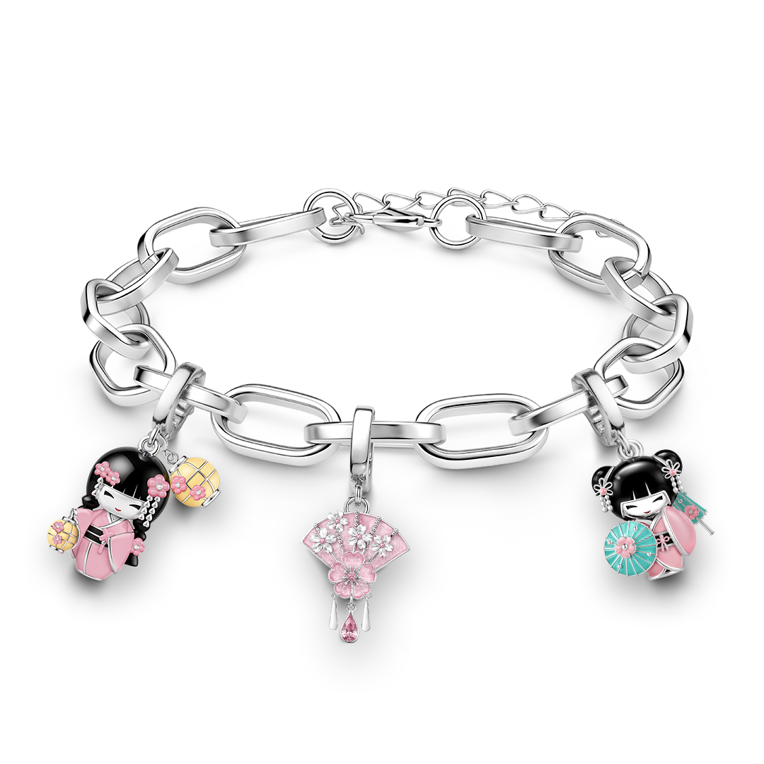 Gnoce Elongated Oval Link Bracelet_5