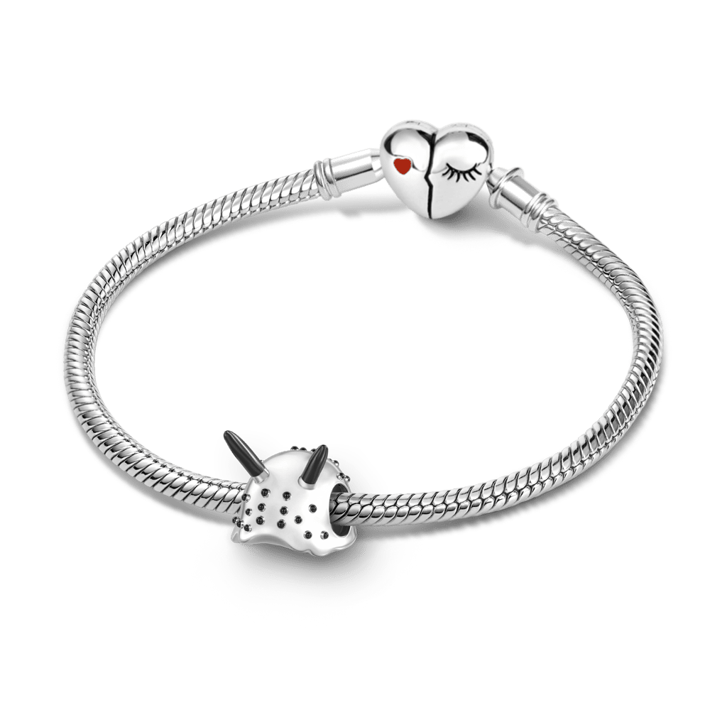 Gnoce Sea Hare Beads Platinum-plated Silver Blend_3