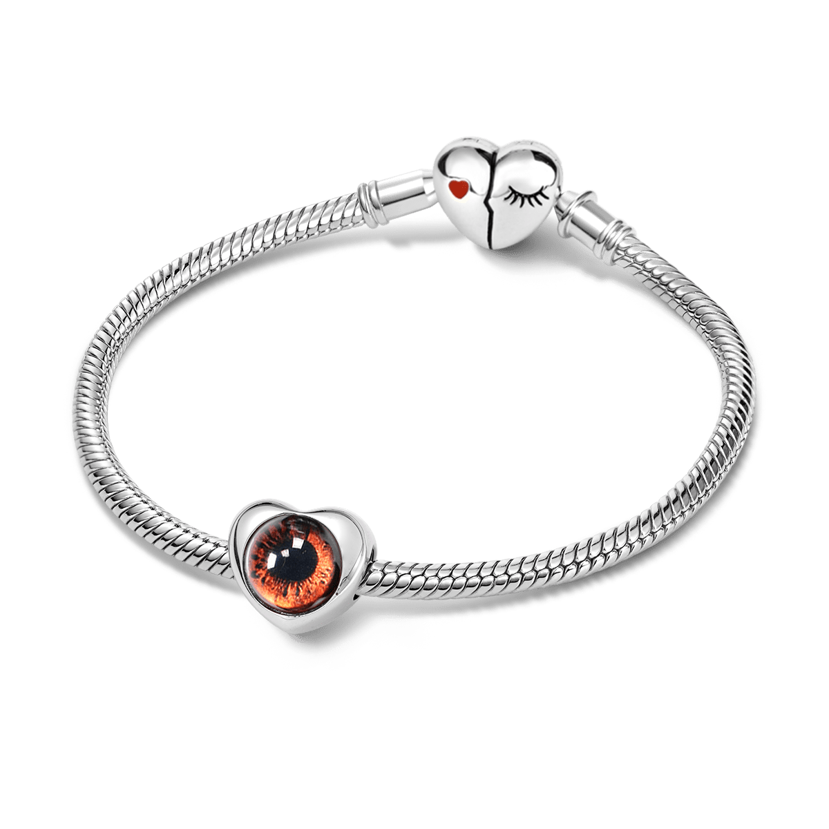 Gnoce Engravable Cat Eye Bead Platinum-plated Silver Blend_3