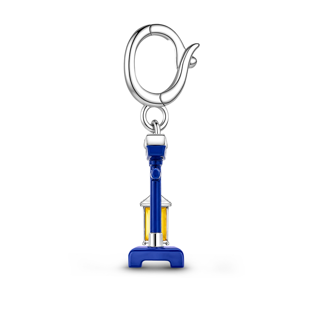 Gnoce Glow In Dark Japanese Torii Gate Lantern Clasp Dangle Charm Platinum-plated Silver Blend_6