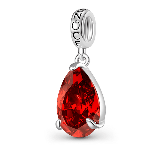 Gnoce Pear-cut Birthstone Personalized Pendant Dangle Charm_1