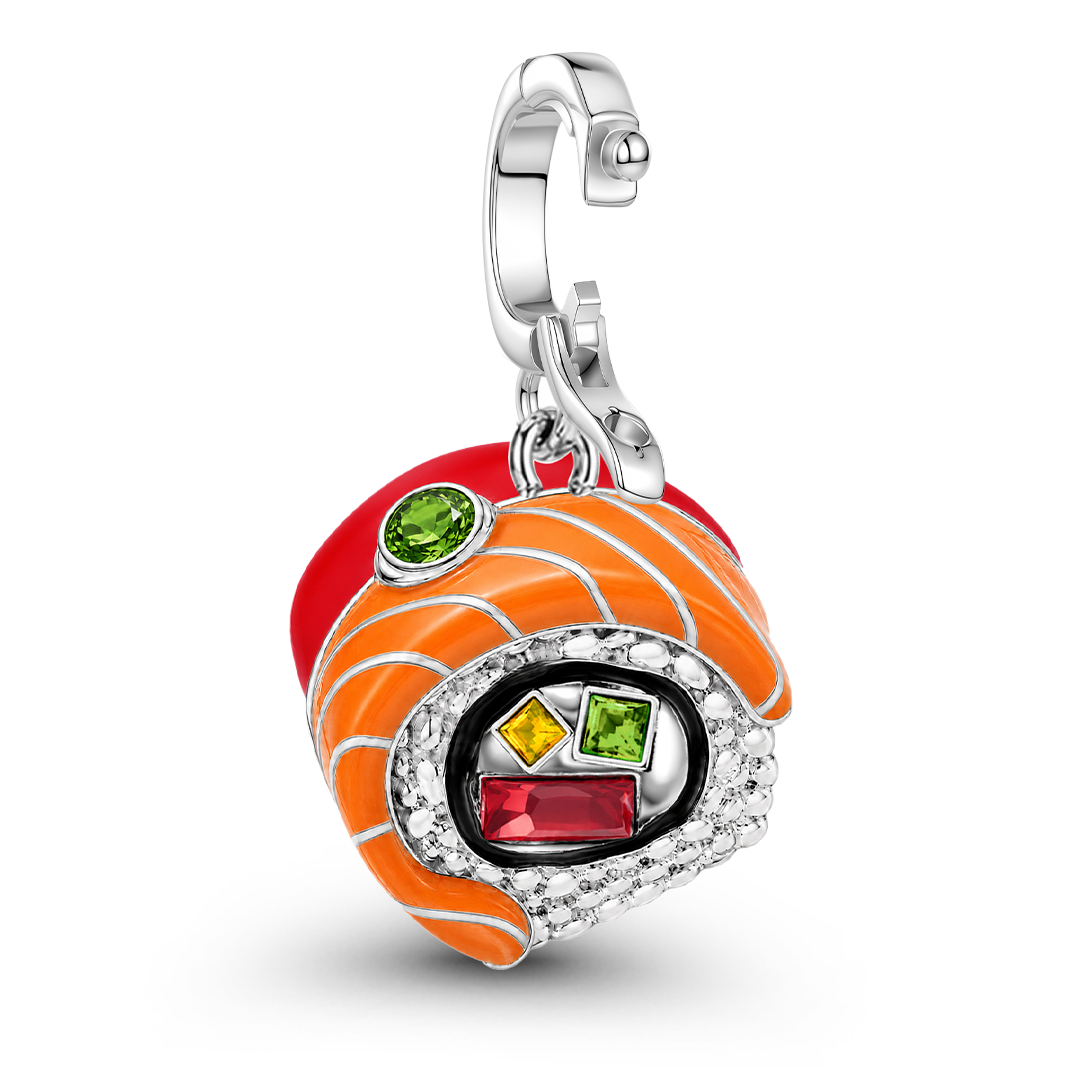 Gnoce Japanese Sushi Charm Platinum-plated Silver Blend_5