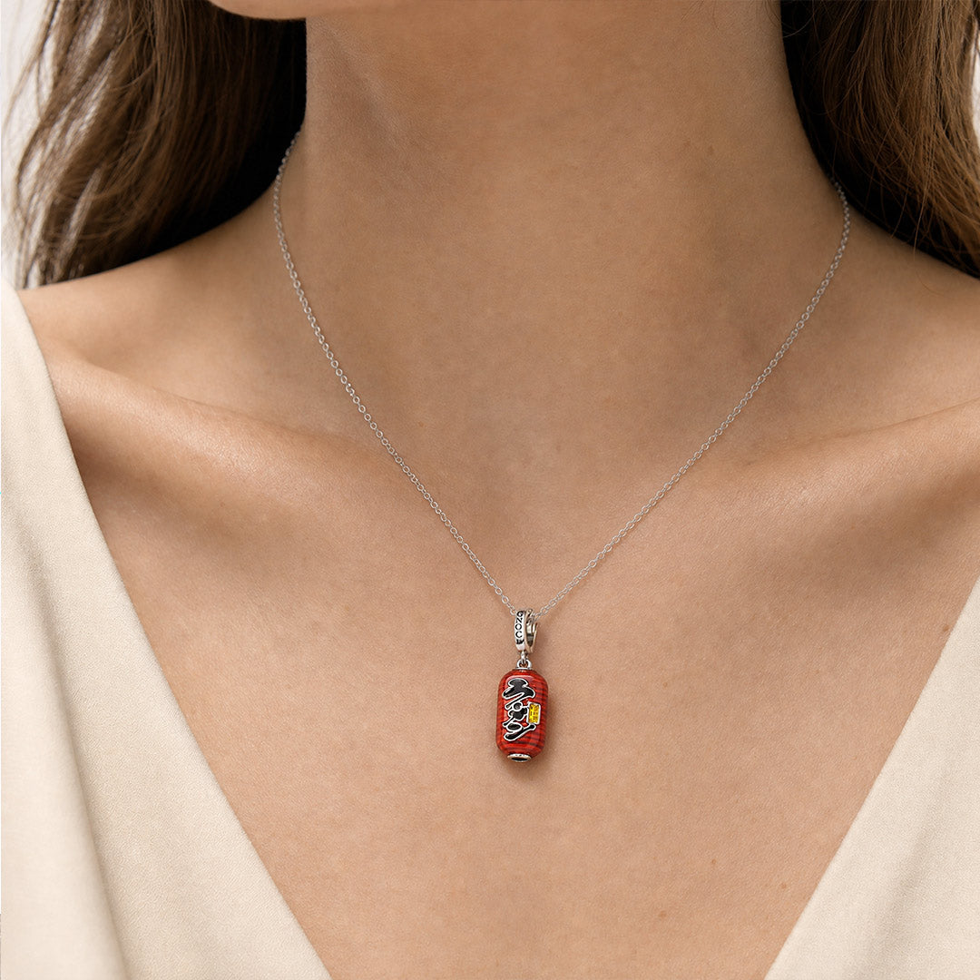 Gnoce Glow-in-the-Dark Japanese Ramen Lantern Charm Platinum-plated Silver Blend_3