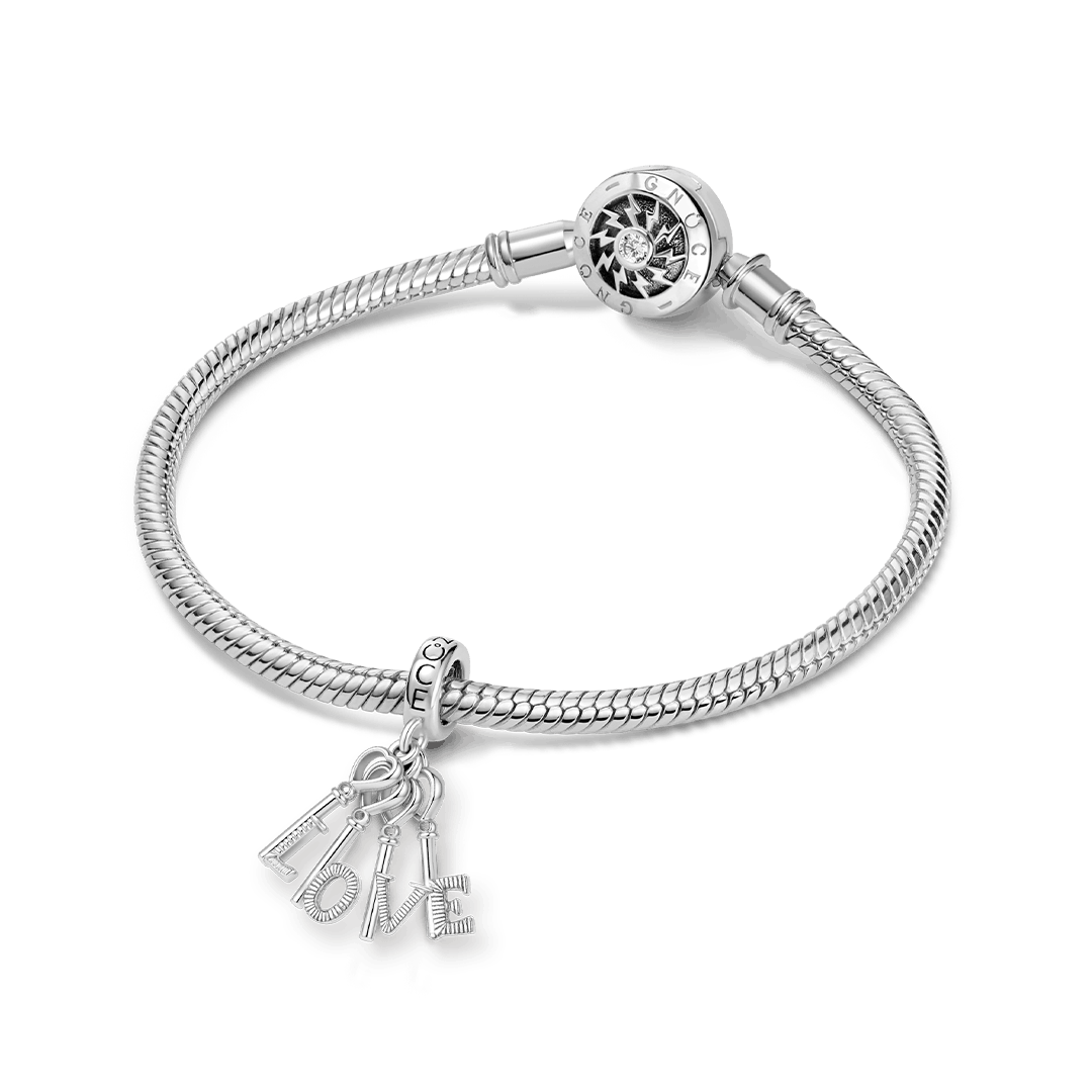 Gnoce "LOVE" Key Pendant Dangle Charm_3