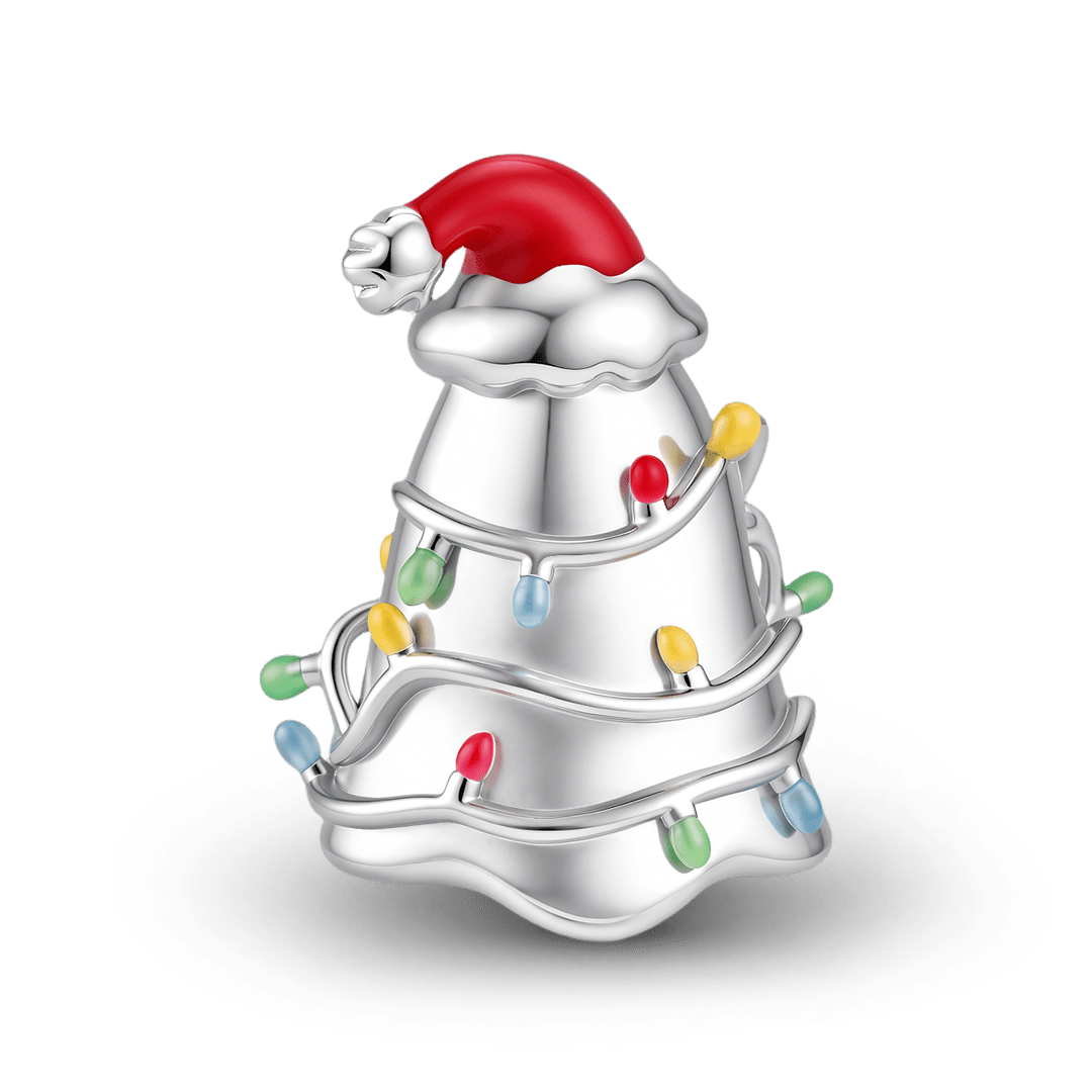 Gnoce Glow-in-the-dark Christmas Halloween Ghost Fairy Light Bead Platinum-plated Silver Blend_6