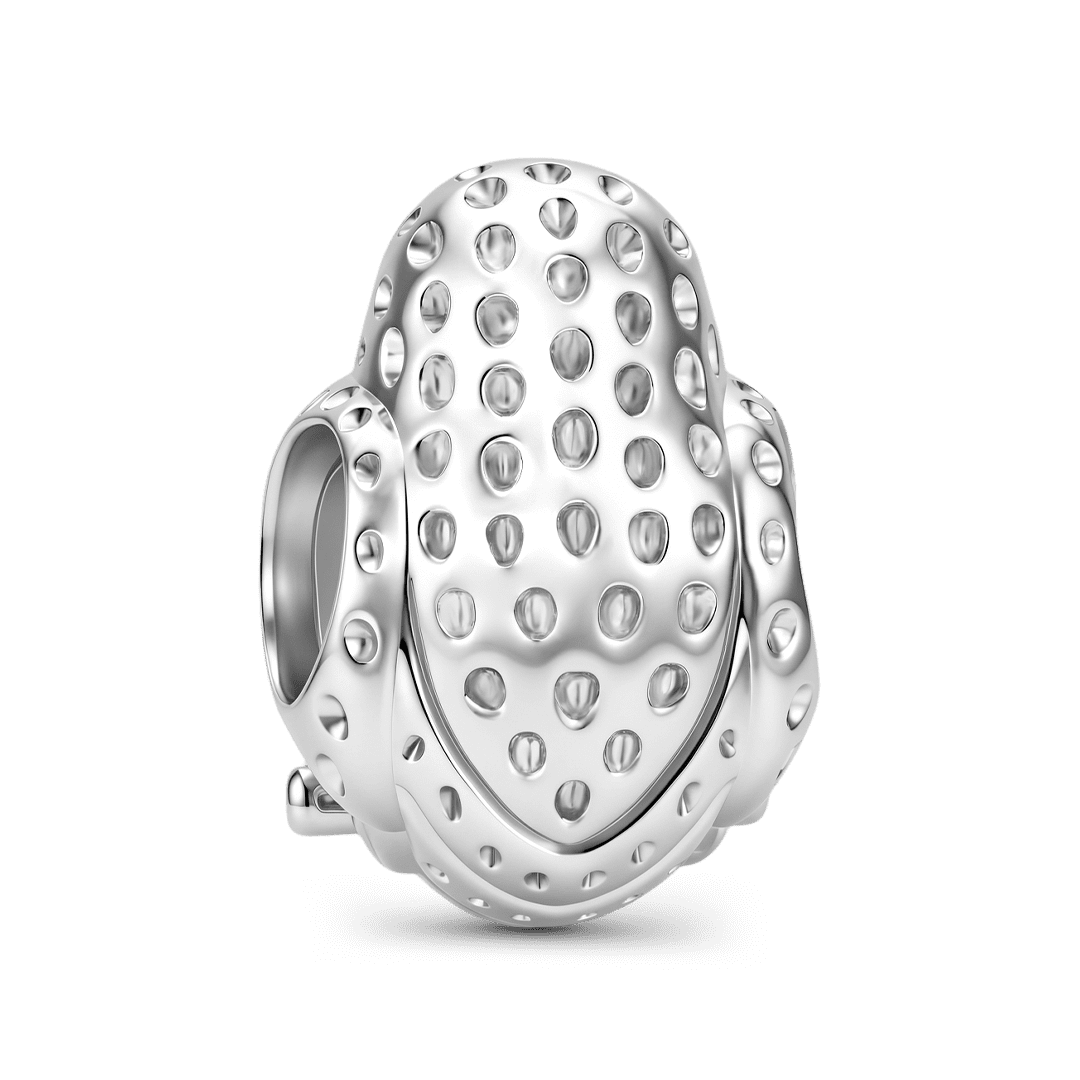 Gnoce Halloween Snowy Owl Mother and Baby Bead Platinum-plated Silver Blend_5