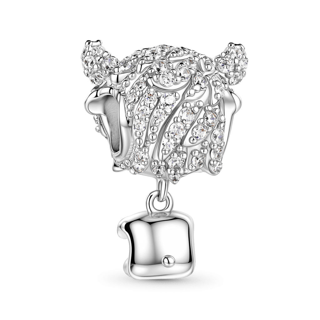Gnoce Highland Cow Animal Series Bead Platinum-plated Silver Blend_5