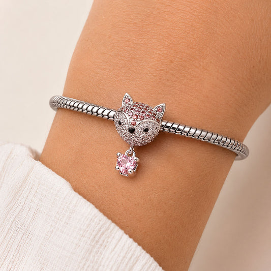 Gnoce Animal Series Fox Bead Platinum-plated Silver Blend_2