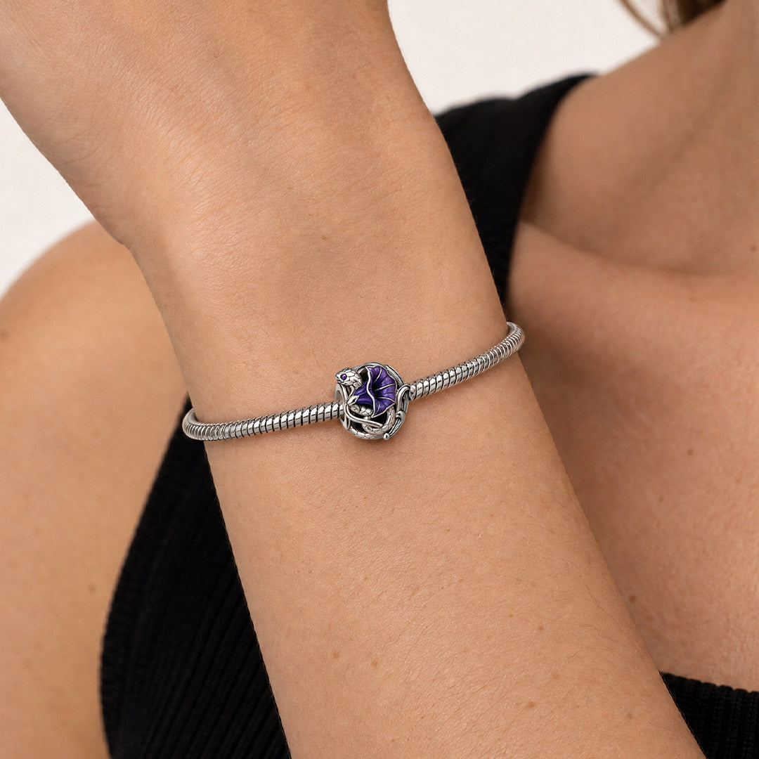 Gnoce Glow-in-the-dark Temptress Datura Bead Platinum-plated Silver Blend_5