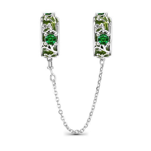 Gnoce The Unseen Moss Safety Chain Platinum-plated Silver Blend_1