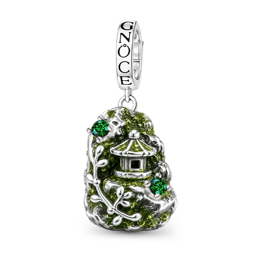 Gnoce The Unseen Moss Clasp Dangle Charm Platinum-plated Silver Blend_1
