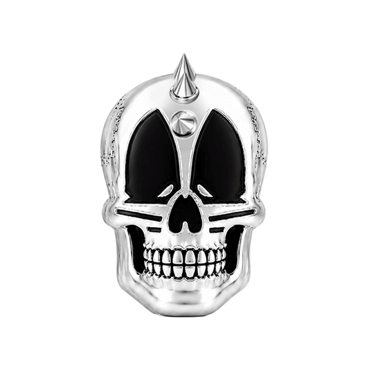 Gnoce Halloween Punk Skull Bead Glow-in-the-dark Platinum-plated Silver Blend_1