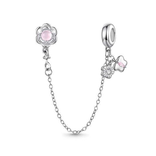Gnoce Spring Flower Butterfly Silicone Safety Chain Charm_1