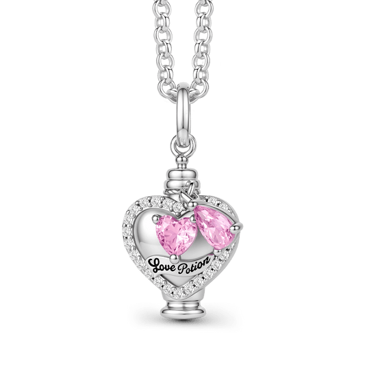 Gnoce Harry Potter Amortentia Potion Pink Heart Necklace_1