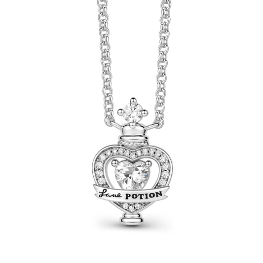 Gnoce Harry Potter Amortentia Potion White Heart Necklace_1