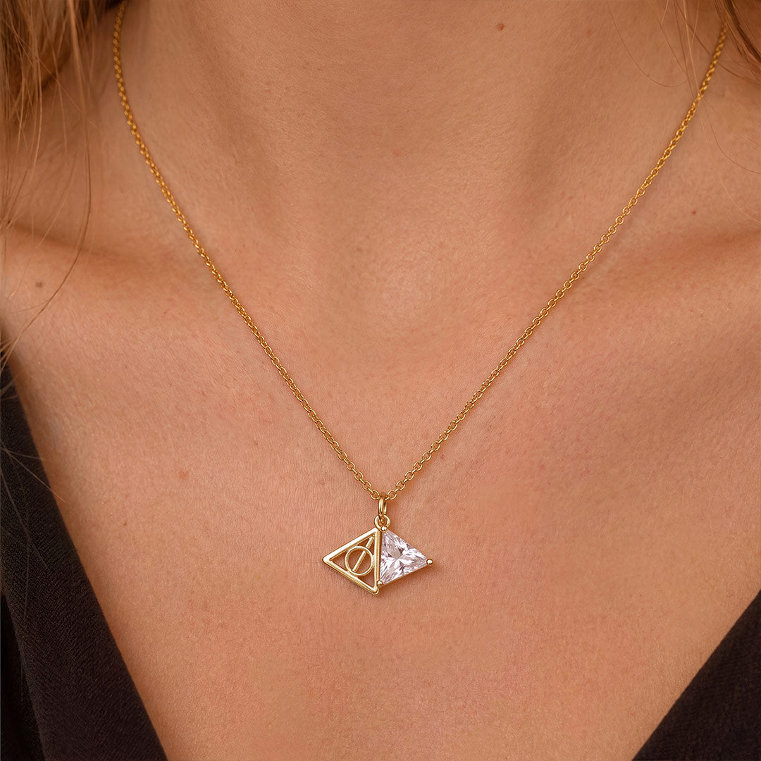 Gnoce Harry Potter Deathly Hallows Triangle Necklace_2