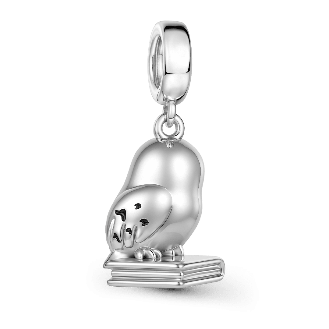 Gnoce Harry Potter Hedwig Owl on Book Dangle Charm_6