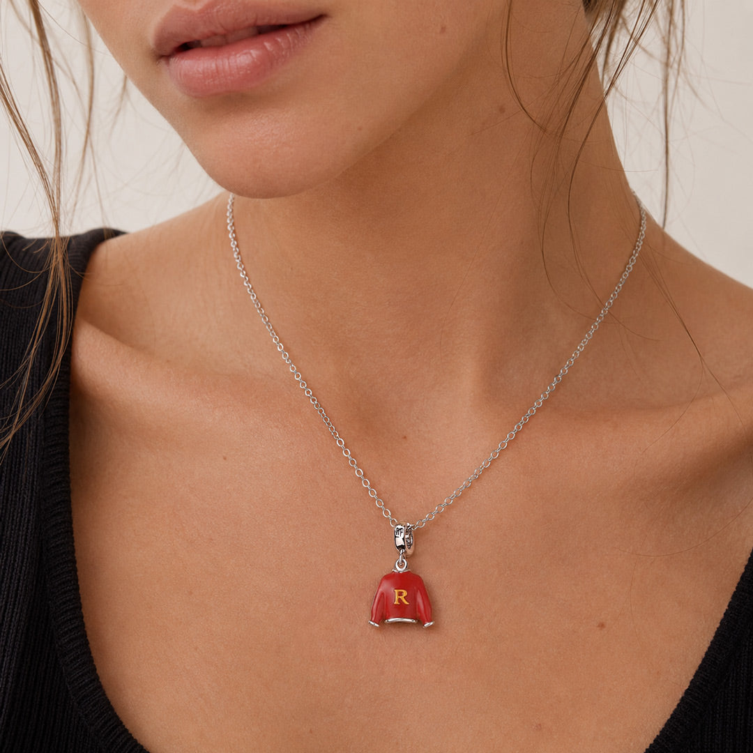 Gnoce Harry Potter Weasley Red R Letter Sweater Dangle Charm_2