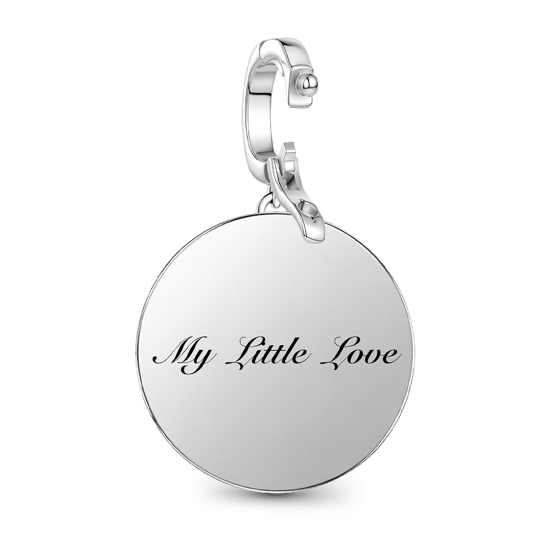 Gnoce Parent-child Laser Photo Personalized Bead Platinum-plated Silver Blend_6