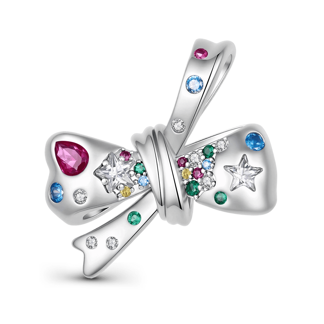 Gnoce Colorful Bow Pattern Bead Charm_1
