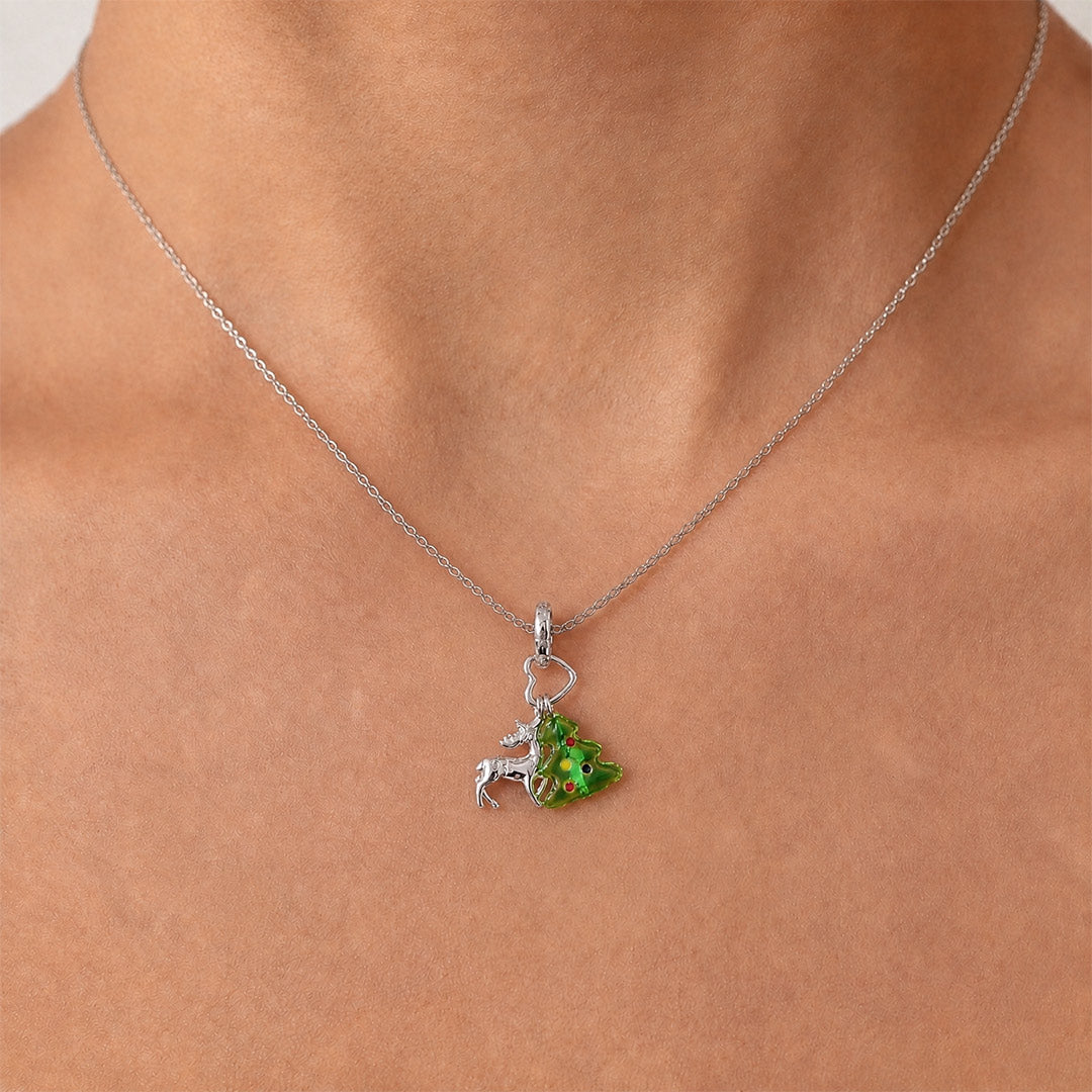 Gnoce Reindeer & Christmas Tree Pattern Dangle Charm_3
